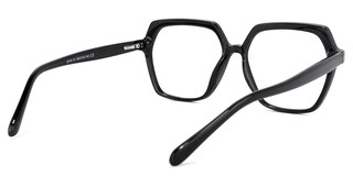Norah Geometric Black Glasses4