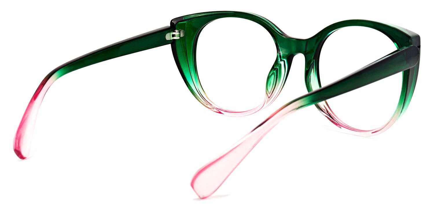 Migdalia Cateye Dark-Green Glasses | Zeelool Glasses3