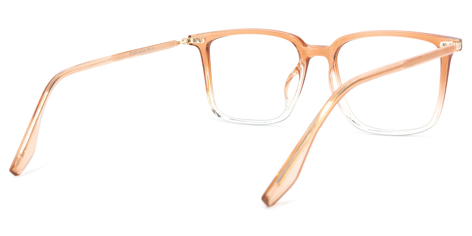 Tobias Square Earthy-Yellow Glasses | Zeelool Glasses4