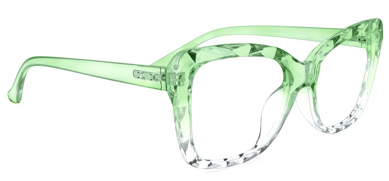 Wendell Cateye Green Glasses | Zeelool Glasses2