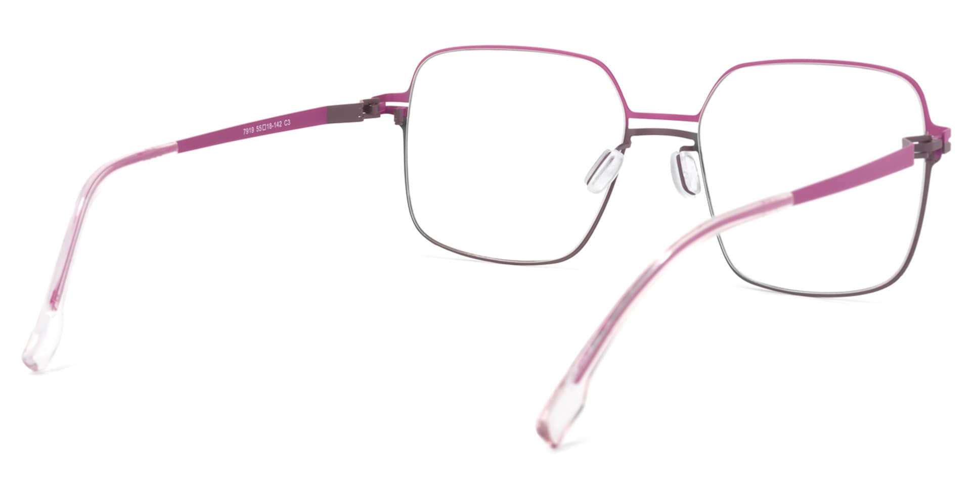 Yadira Square Two-Tone Glasses | Zeelool Glasses4