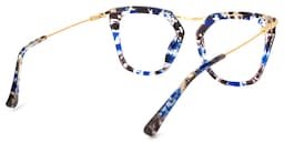 Yadiel Geometric Blue-Floral Glasses7