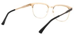 Wren Browline Black-Gold Glasses4