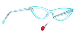 Yuki Cateye Light-Blue Glasses4