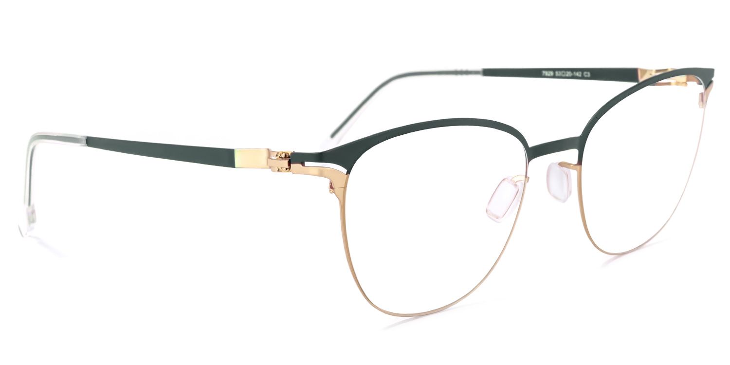 Yelena Sqaure Green Glasses | Zeelool Glasses2