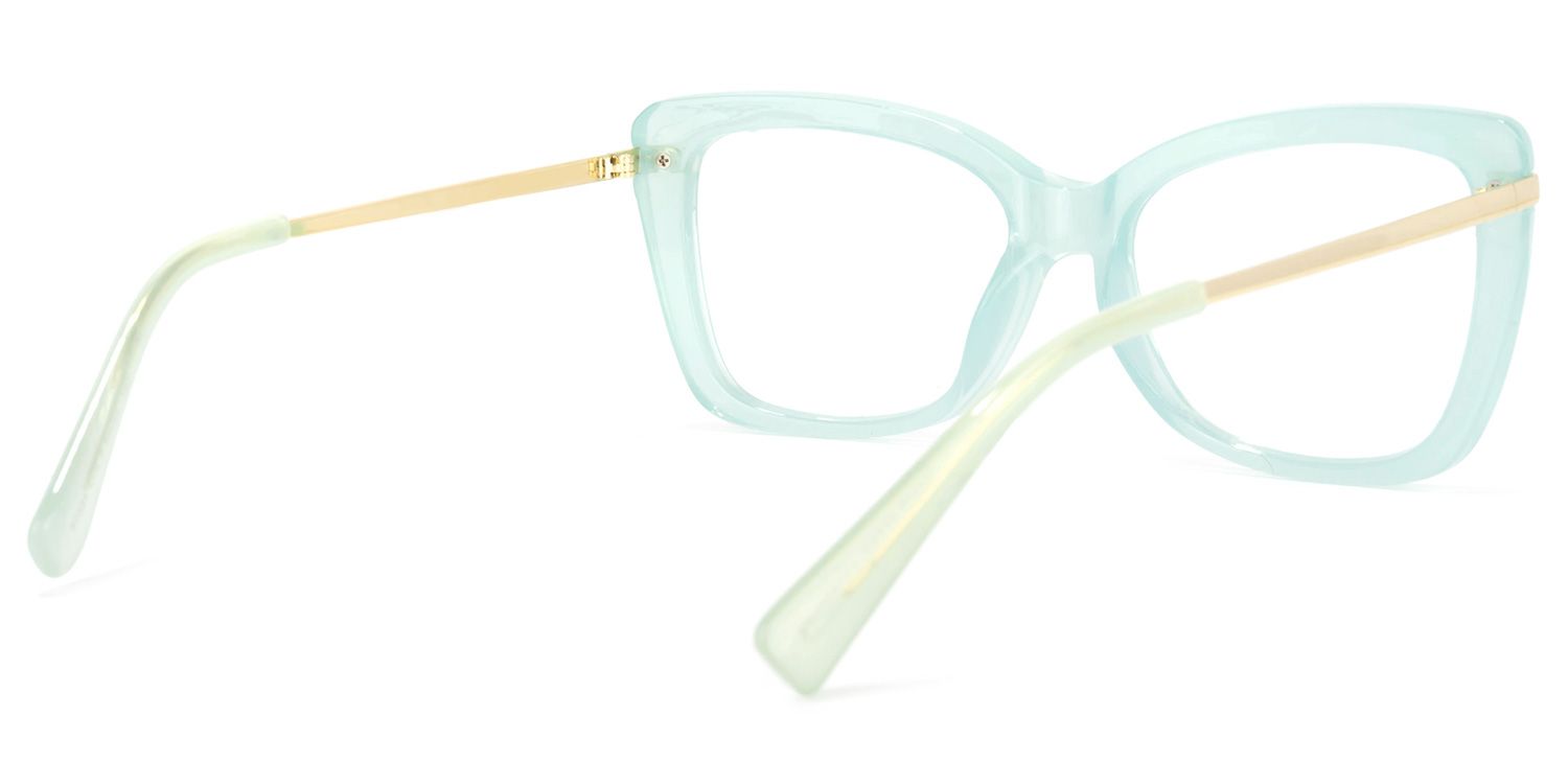 Yulia Cateye Green Glasses | Zeelool Glasses4