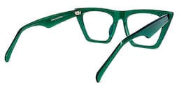 Cecile Cat Eye Green Glasses4