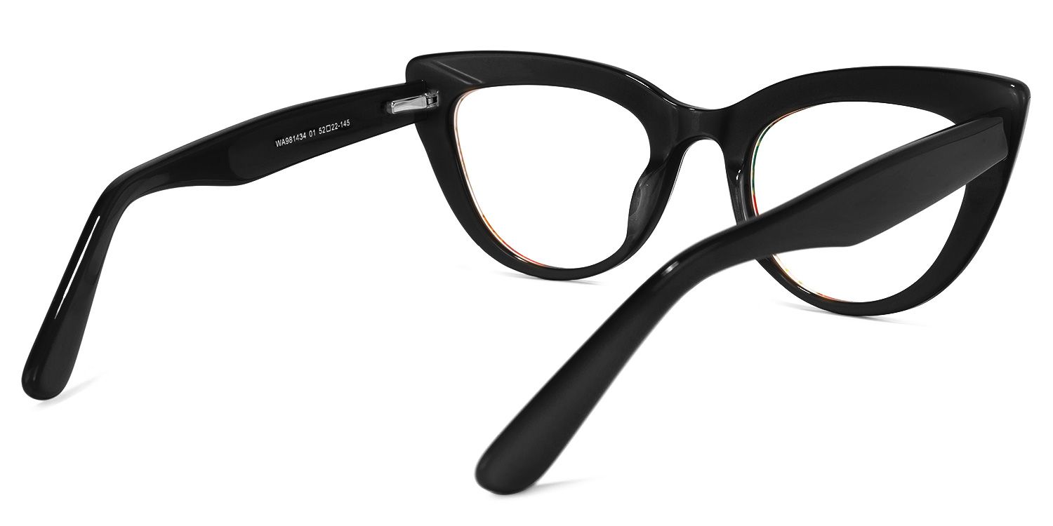 Makie Cateye Black Glasses | Zeelool Glasses4