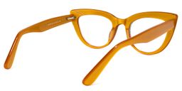 Makie Yellow Cat eye Glasses4