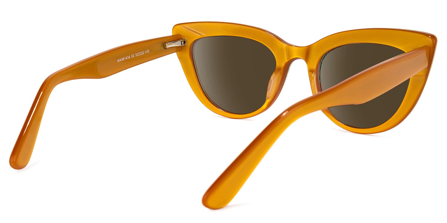 Makie Cateye Yellow Sunglasses | Zeelool Glasses3