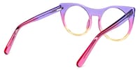 Zora Cateye Purple-Yellow Glasses4