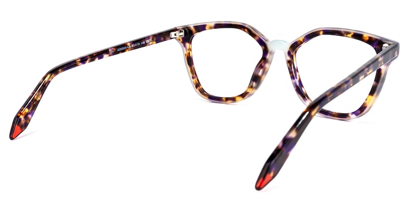 Yannick Square Purple-Tortoise Glasses | Zeelool Glasses4