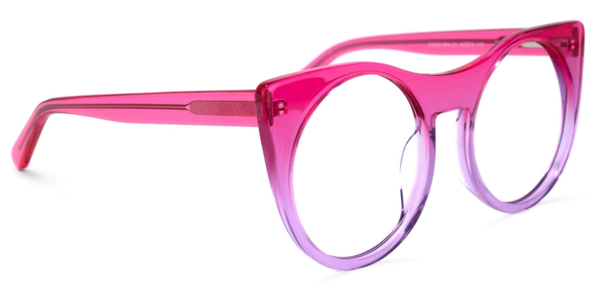 Zora Cateye Pink-Purple Glasses | Zeelool Glasses2