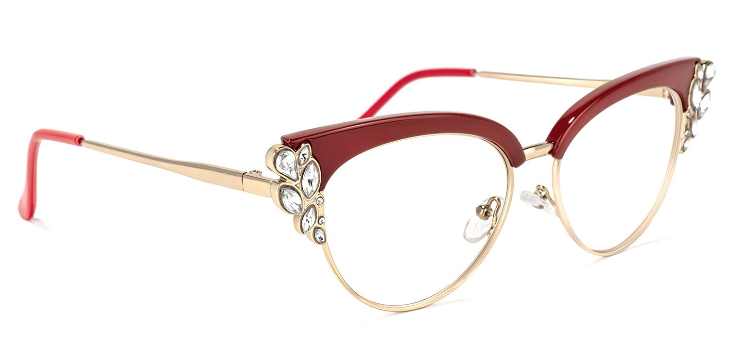 Cat Eye Red Glasses2