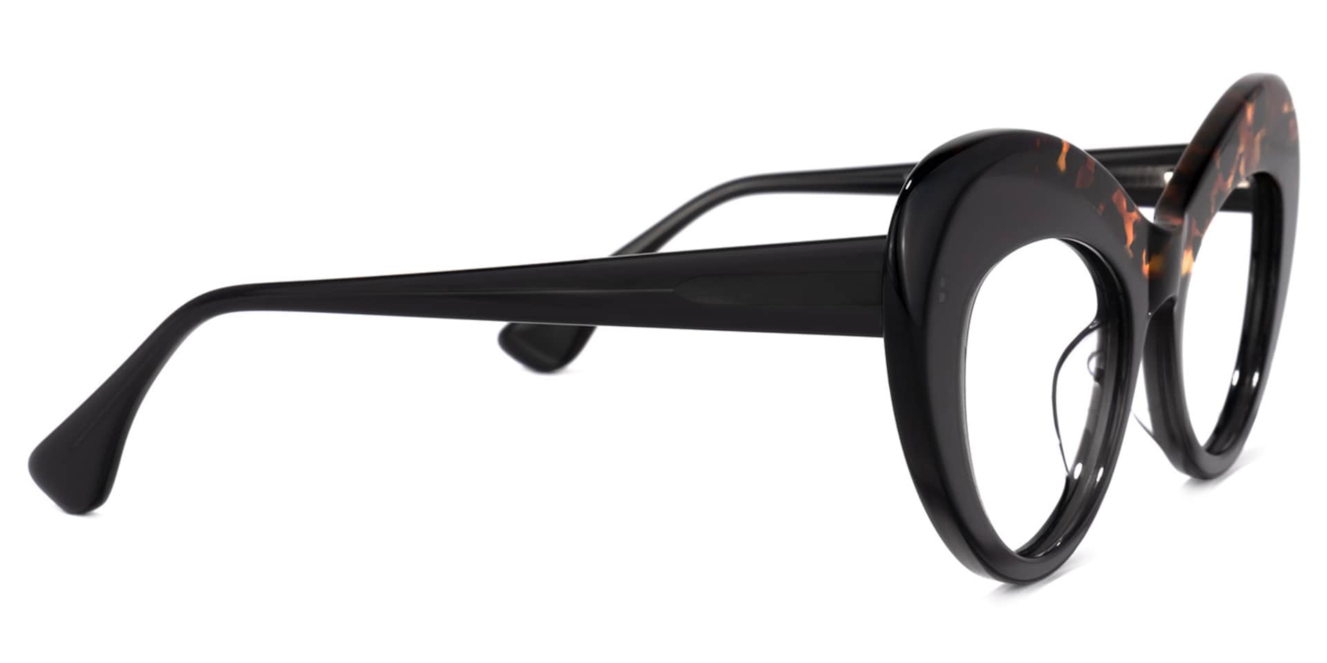 Bellamy Cateye Black-Tortoise Glasses | Zeelool Glasses2