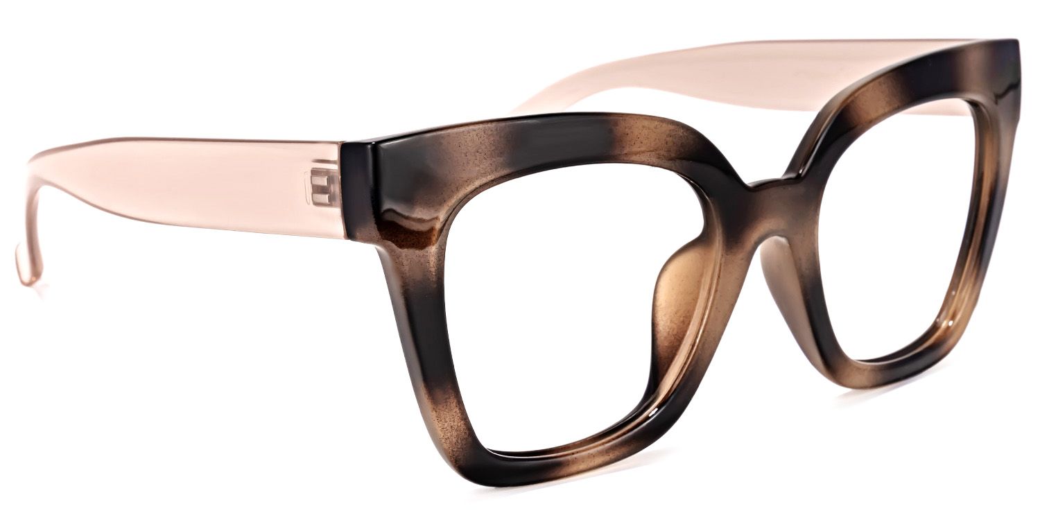 Malcolm Square Burnt Umber Glasses | Zeelool Glasses2