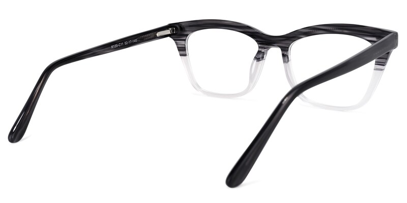 Quintus Cateye Gray Glasses | Zeelool Glasses4