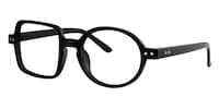 Tony Asymmetric Black Glasses 5