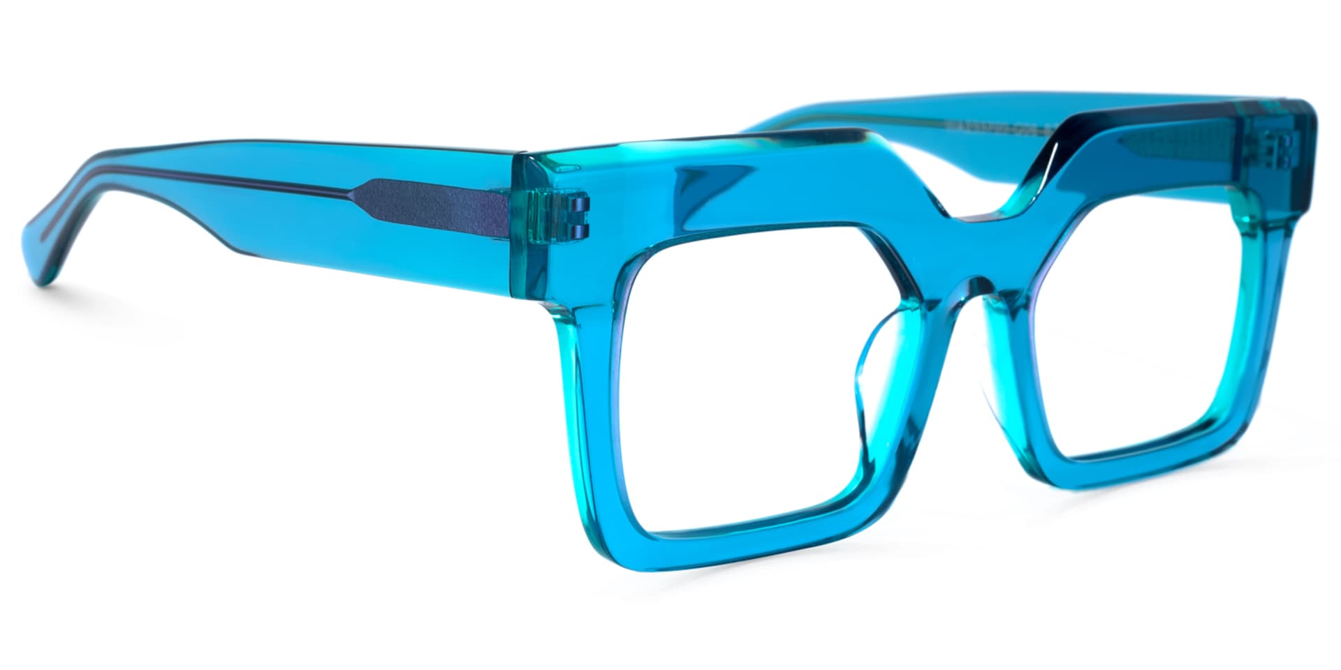 Rosado Rectangle Blue Glasses | Zeelool Glasses2