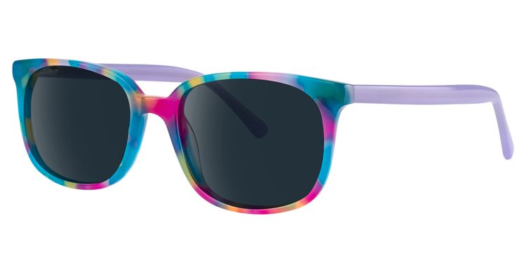 Angell Rectangle Blue Sunglasses