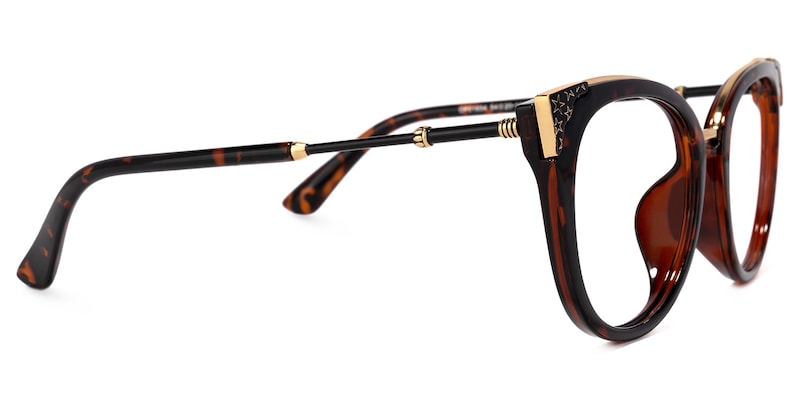 Dalton Cat Eye Tortoise Glasses | Zeelool Glasses3