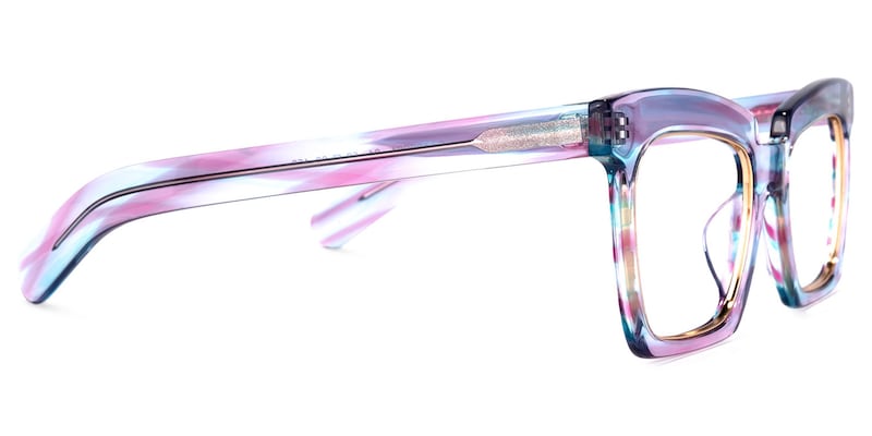 Corrales Square Purple-Blue Glasses | Zeelool Glasses3