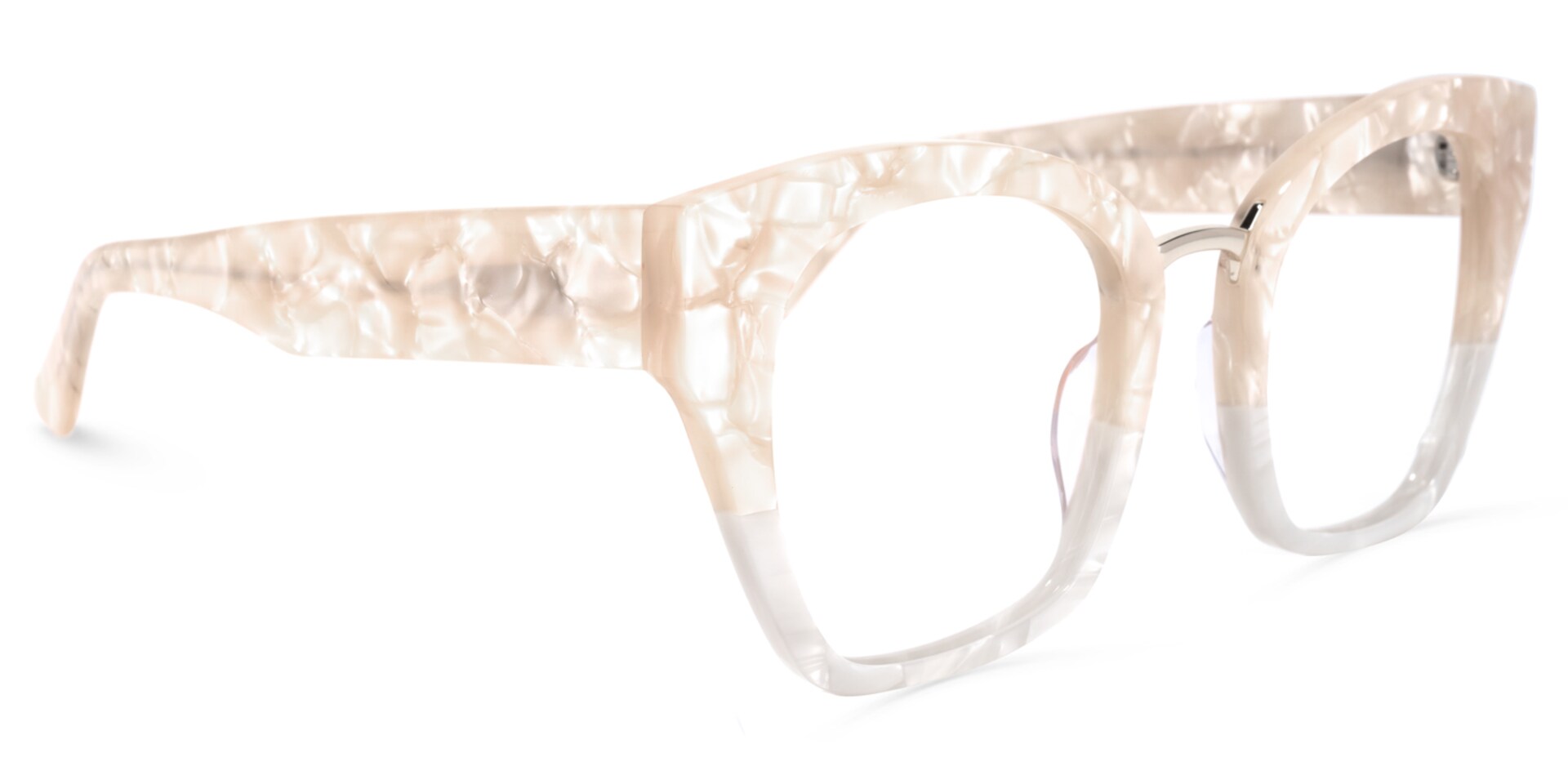 Denis Cat Eye Two-Tone Glasses | Zeelool Glasses2