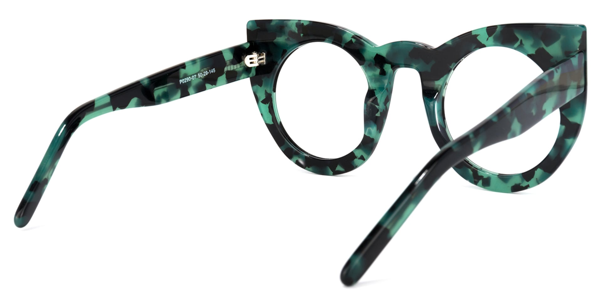 Ophelia Cateye Green-Floral Glasses | Zeelool Glasses4
