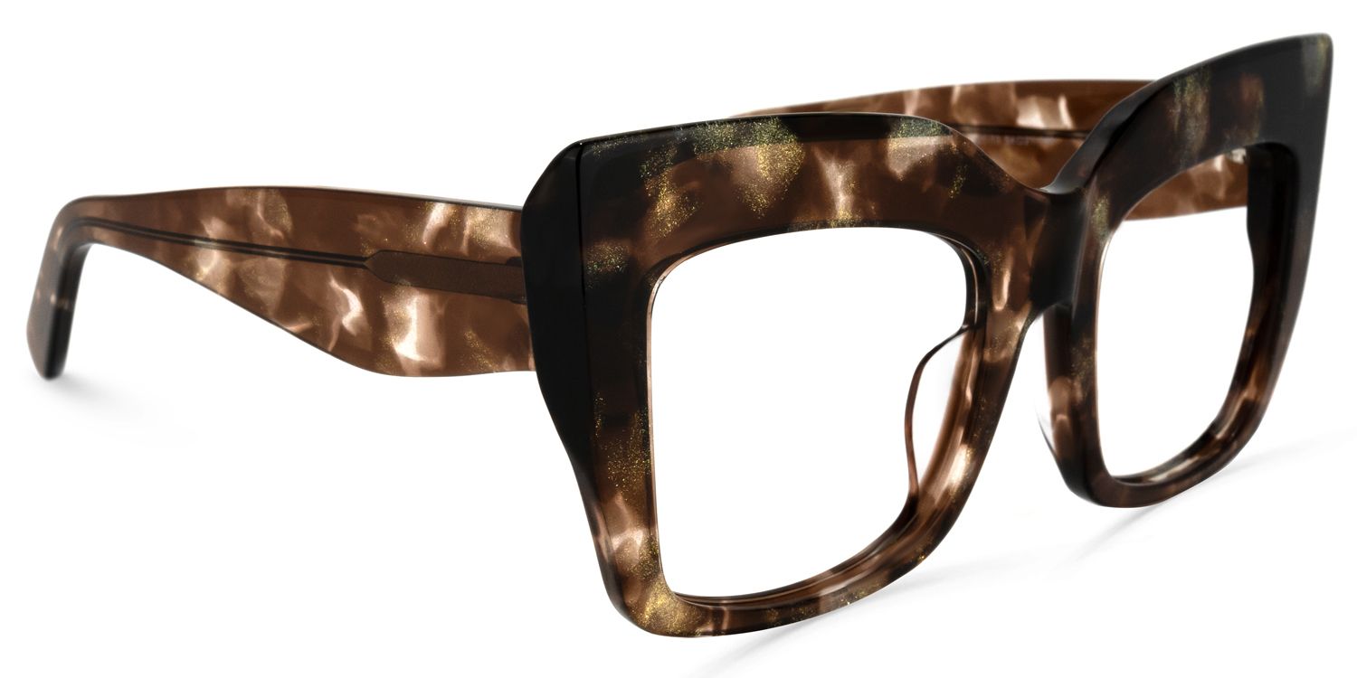 Charmaine Cat Eye Brown Glasses | Zeelool Glasses2