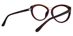 Carol Cateye Wine Red Glasses4
