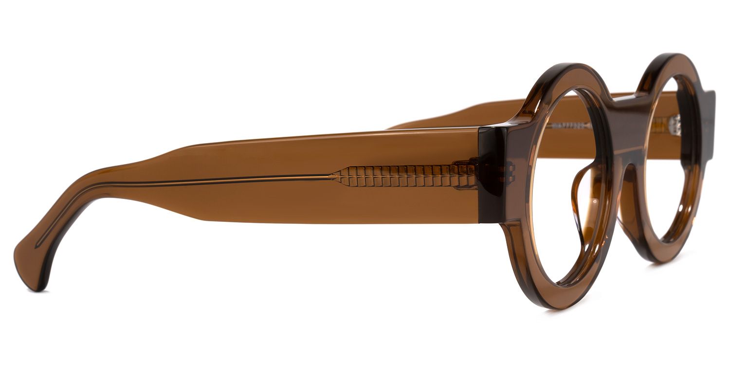 Hardnett Round Brown Glasses | Zeelool Glasses