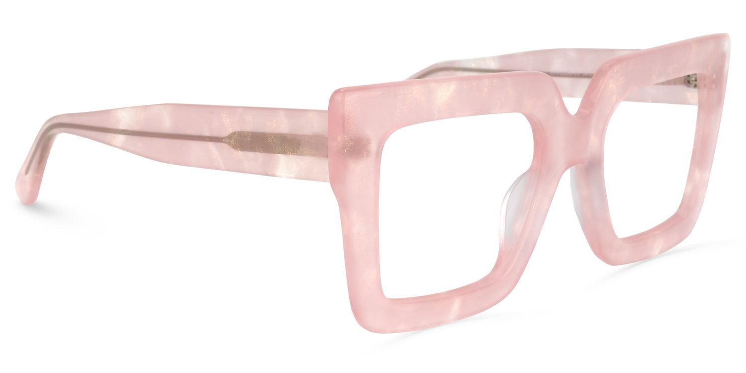 Brandon Square Pink Glasses | Zeelool Glasses2