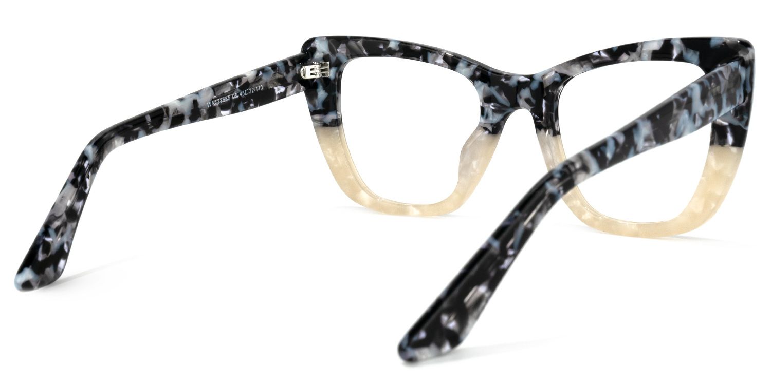 Lewis Cateye Marble Glasses | Zeelool Glasses4