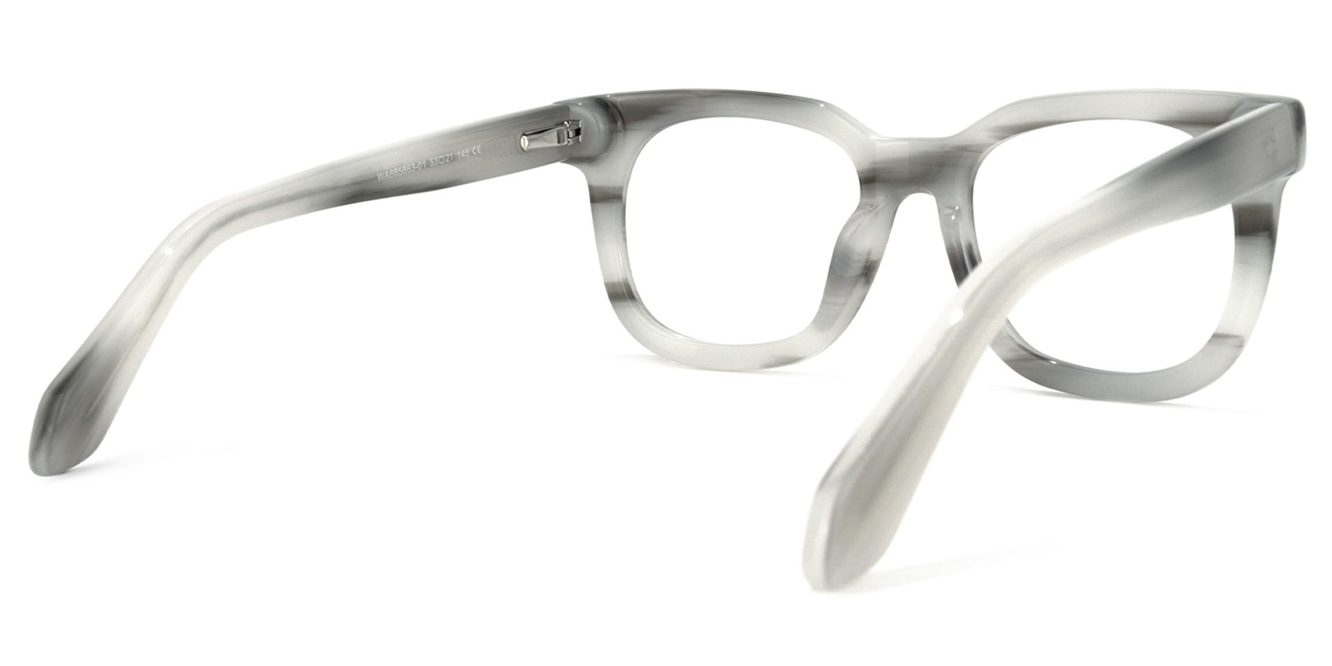 Crunch Square Gray Glasses | Zeelool Glasses4
