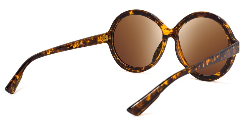 Garth Round Yellow-Tortoise Sunglasses | Zeelool Glasses4