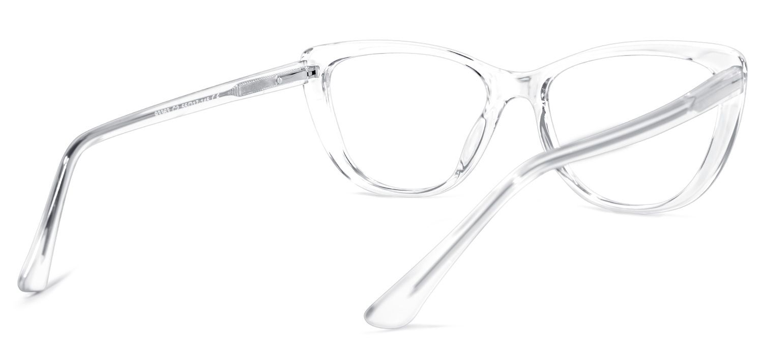 Qamar Cateye Clear Glasses | Zeelool Glasses4