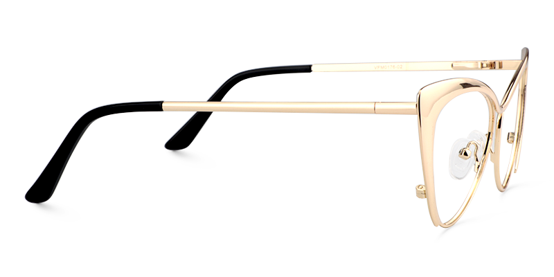 Ellen Cateye Gold Glasses | Zeelool Glasses3