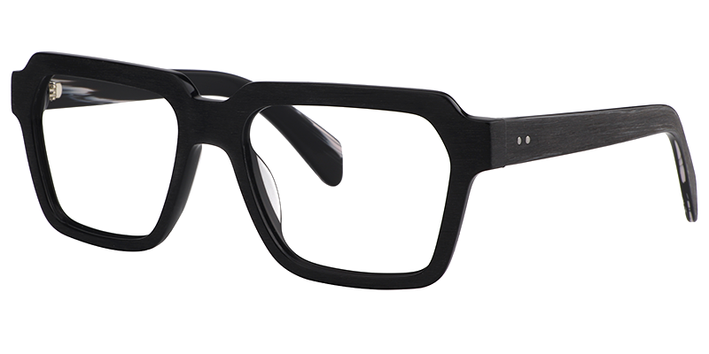 Richard Rectangle Eyeglasses with Black Matte Frames2