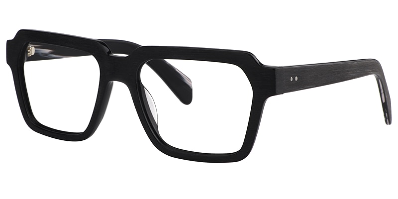 Richard Rectangle Black Glasses2
