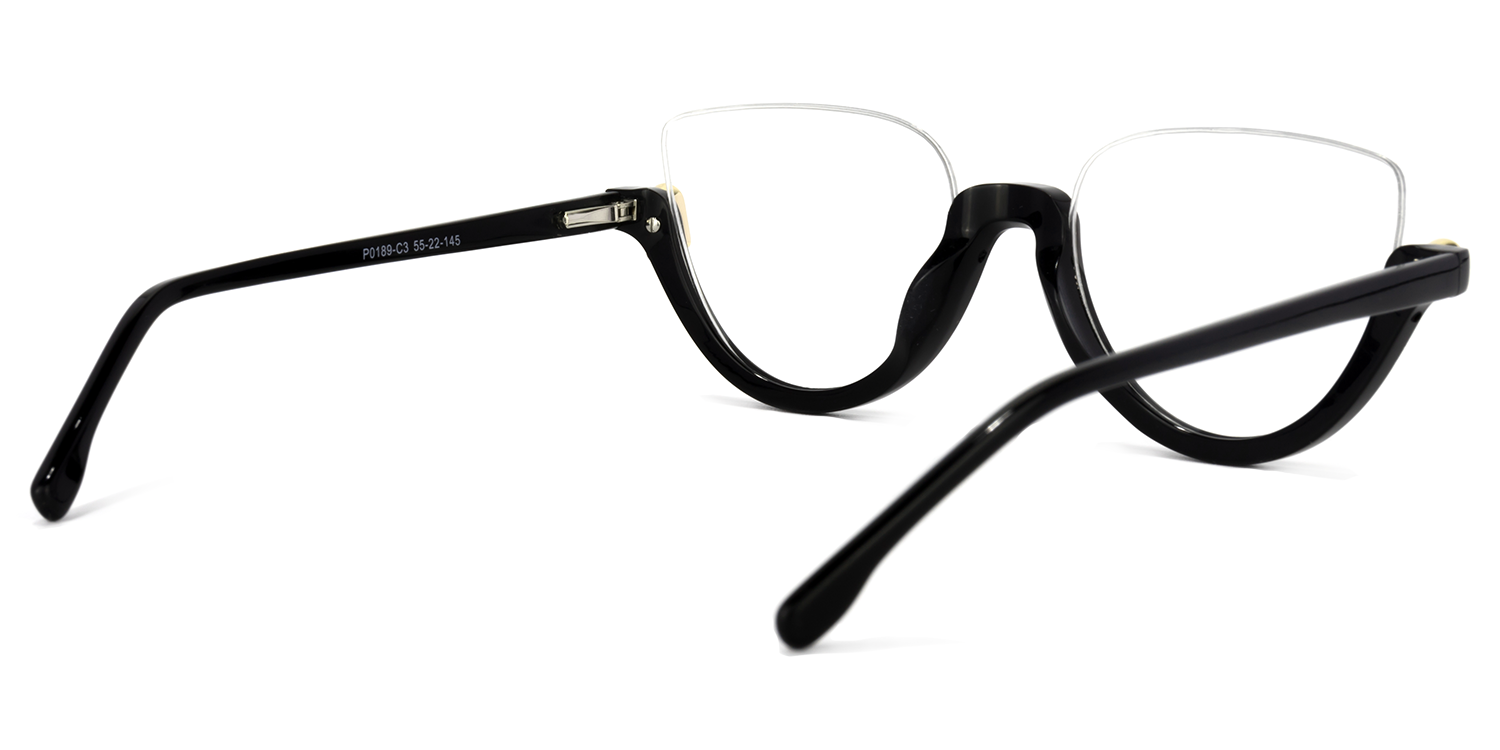 Felicia Cat Eye Black Glasses  | Zeelool Glasses4