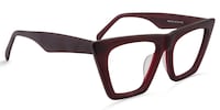 Cecile Cat Eye Red Glasses2