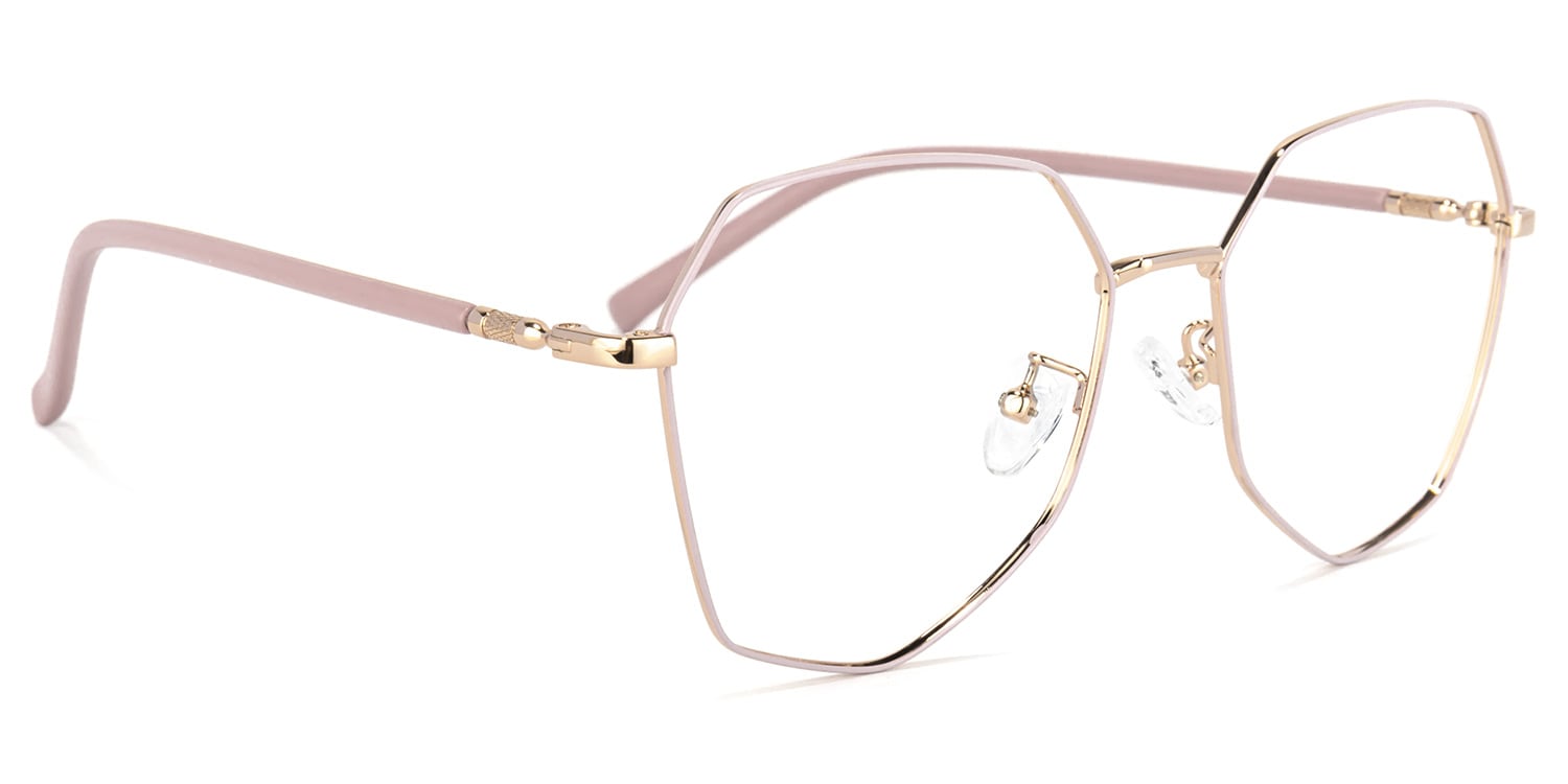 Bivins Geometric Pink Glasses4