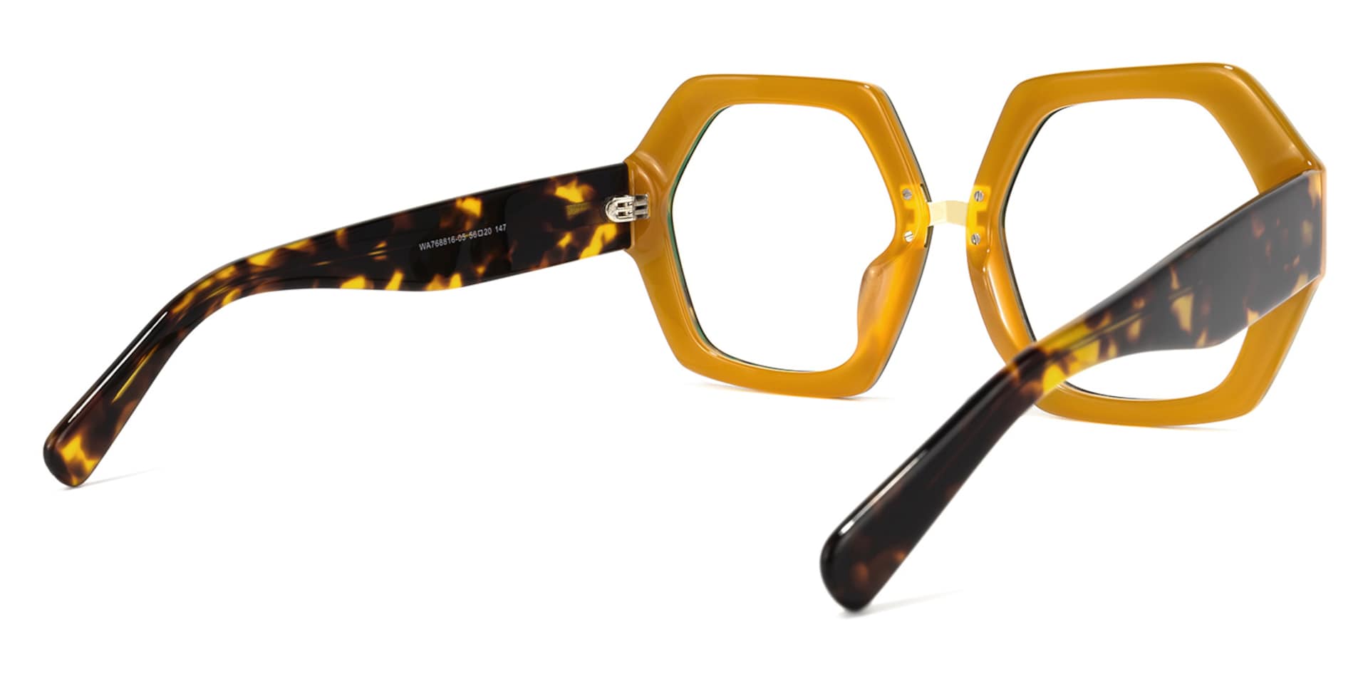 Otero Geometric Green-Floral Glasses | Zeelool Glasses4