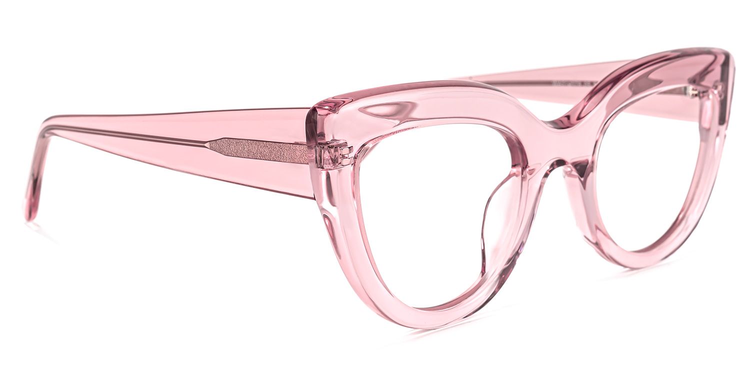 Caren Cateye Pink Glasses | Zeelool Glasses1