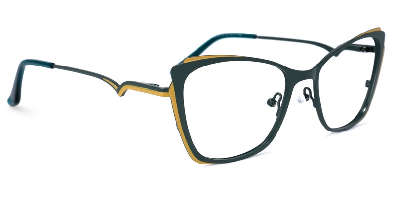 Divas Cateye Green Glasses | Zeelool Glasses2