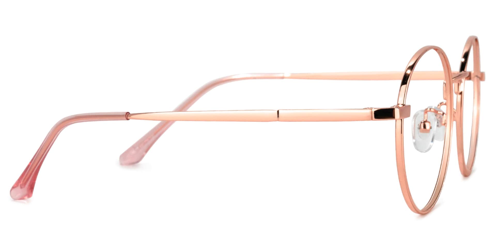 Garbsen Round Rose-Gold Glasses | Zeelool Glasses3
