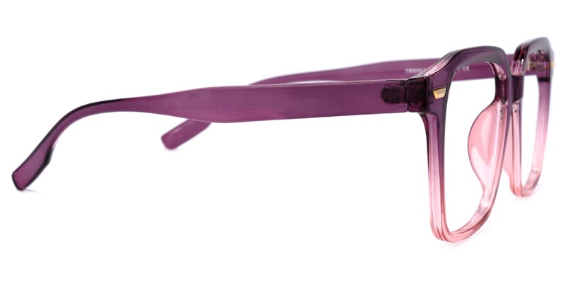 Rivera Square Purple Glasses | Zeelool Glasses3