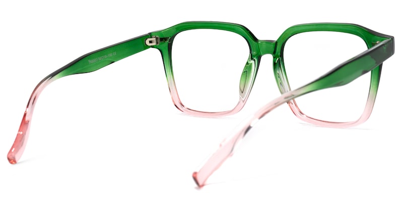 Rivera Square Green Glasses | Zeelool Glasses4