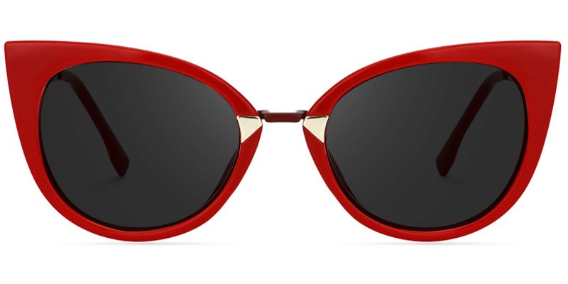 Jacqueline Cat Eye Red Sunglasses | Zeelool Glasses0