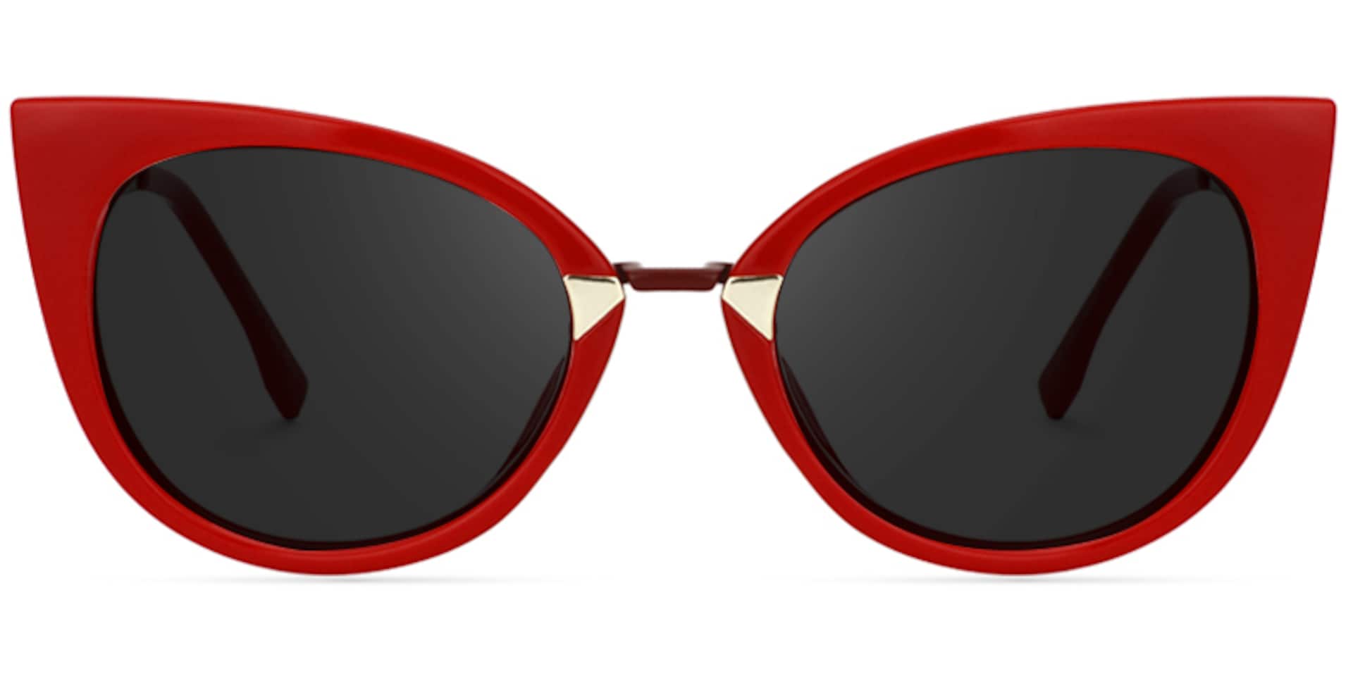 Jacqueline Cat Eye Red Sunglasses | Zeelool Glasses0